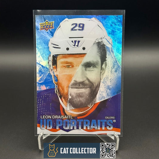 2025-26 UD Series 1 LEON DRAISAITL #P-30 UD Portraits - Edmonton Oilers