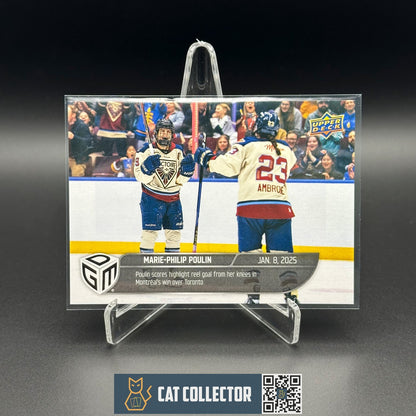 2024-25 UD PWHL Game Dated Moments MARIE-PHILIP POULIN #9 ONLINE EXCUSIVE!