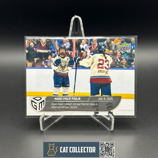 2024-25 UD PWHL Game Dated Moments MARIE-PHILIP POULIN #9 ONLINE EXCUSIVE!