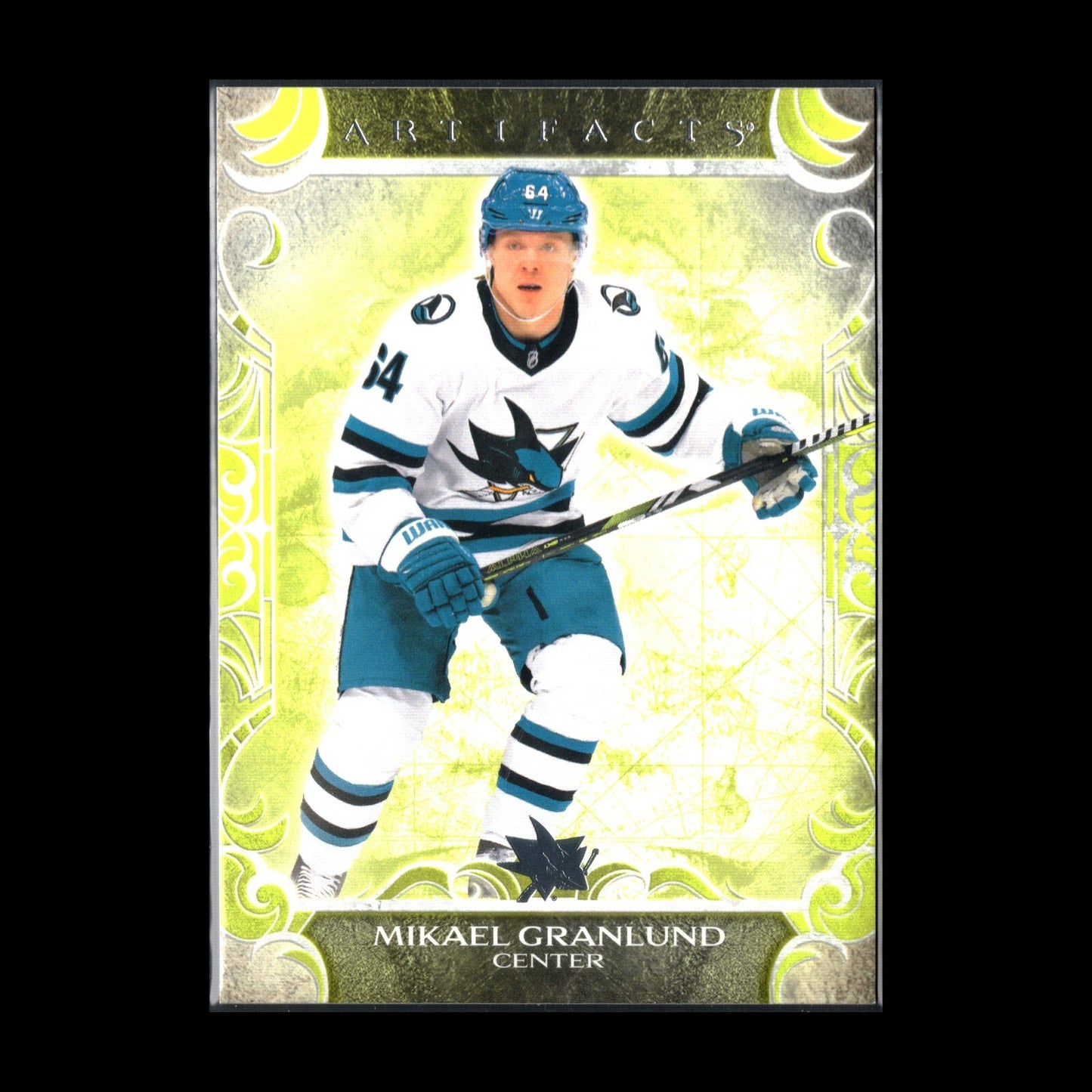 2024-25 UD Artifacts MIKAEL GRANLUND #54 Neon Green - San Jose Sharks