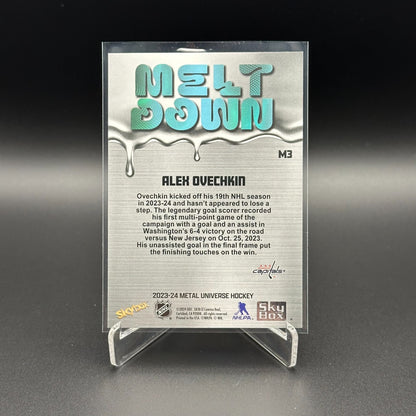 2023-24 SkyBox Metal Universe ALEX OVECHKIN #M3 Melt Down