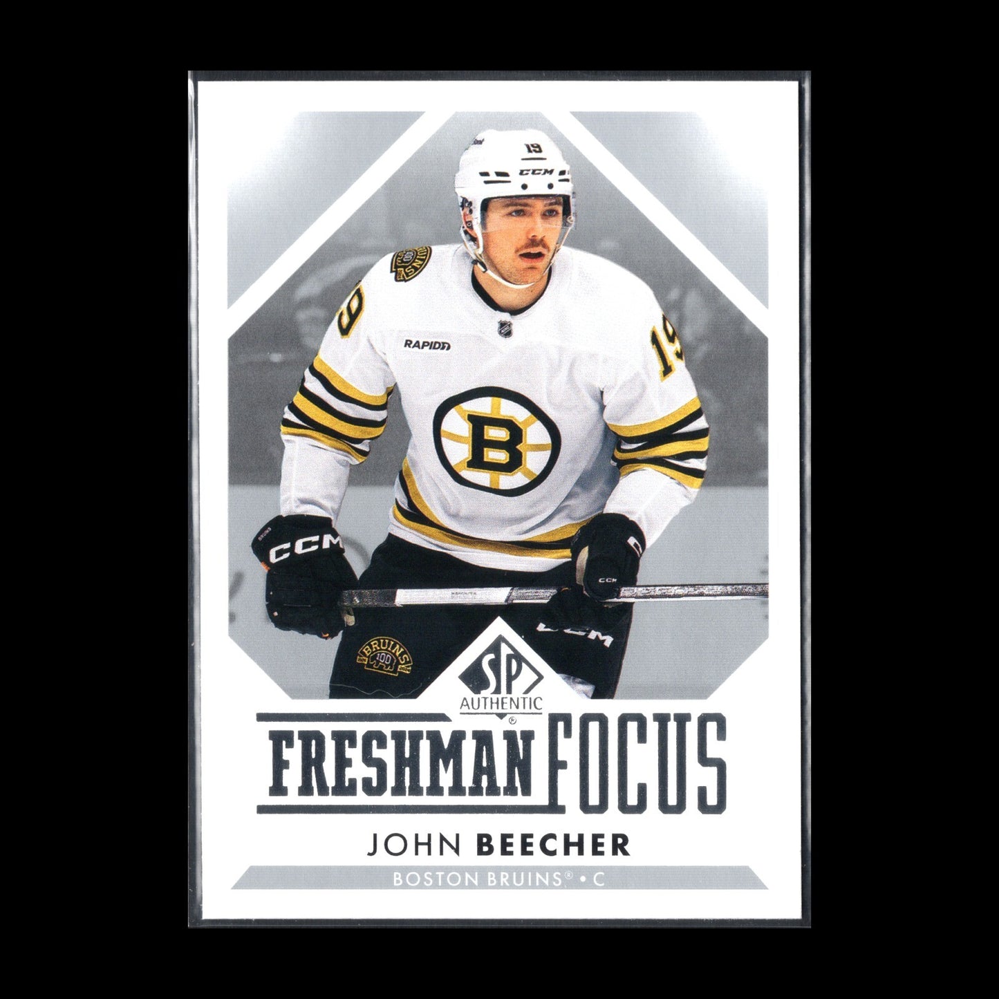 2023-24 UD SP Authentic JOHN BEECHER #FF-44 Freshman Focus RC - Boston Bruins