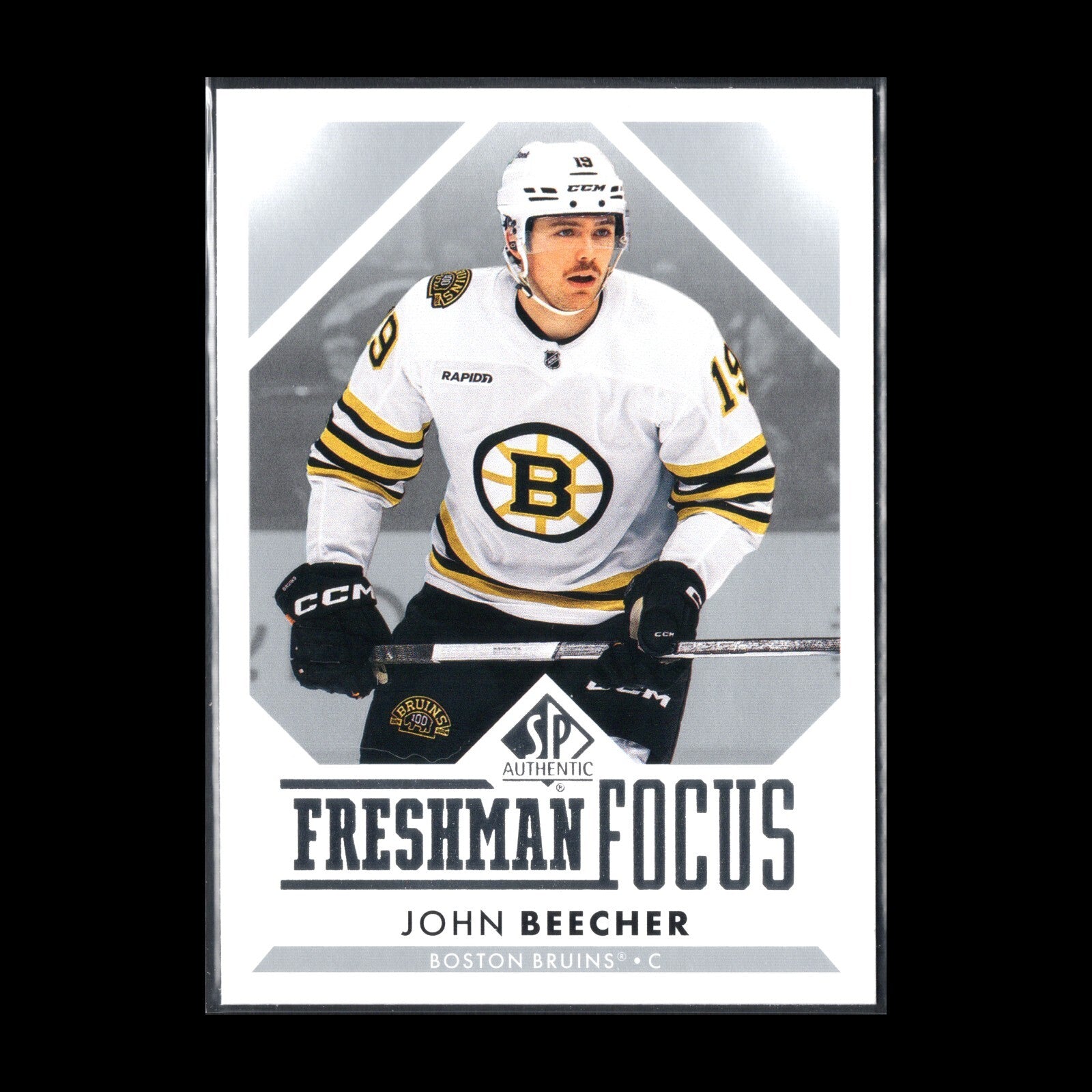 2023-24 UD SP Authentic JOHN BEECHER #FF-44 Freshman Focus RC - Boston Bruins