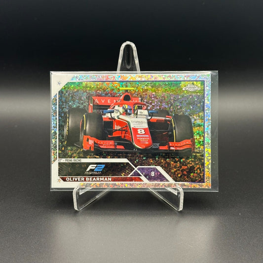 2023 Topps Chrome Formula 2 OLIVER BEARMAN #123 Mini diamond Refractor RC /299