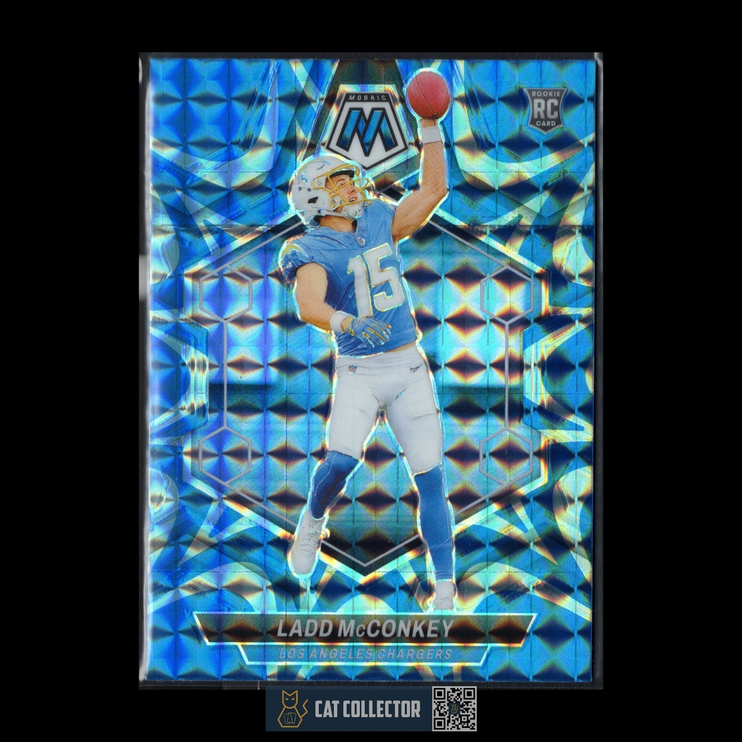 2024 Panini Mosaic LADD McCONKEY #334 Rookie RC Reactive blue Prizm