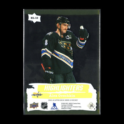 2023-24 UD Series 2 ALEXANDER OVECHKIN #HL-10 Highlighters Yellow