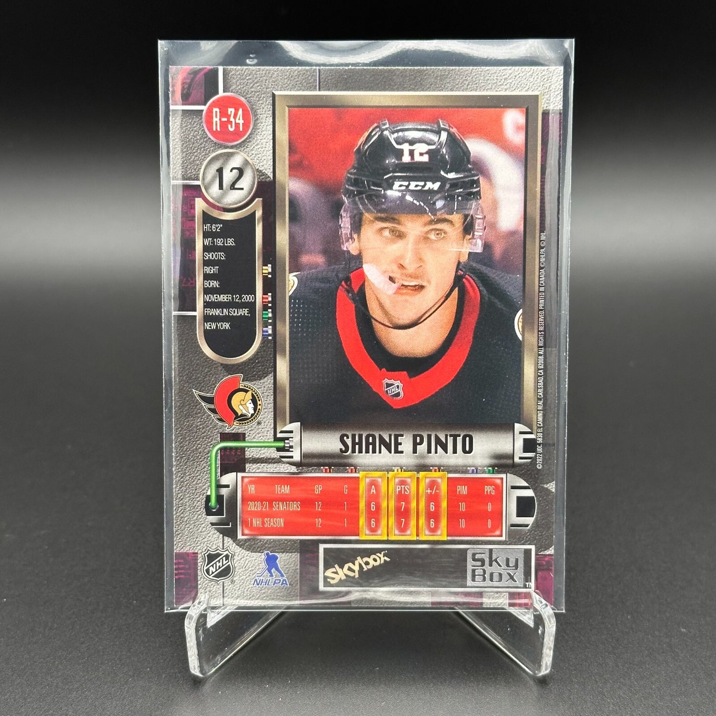 2021-22 SkyBox Metal Universe SHANE PINTO #R-34 Retro Rookies RC