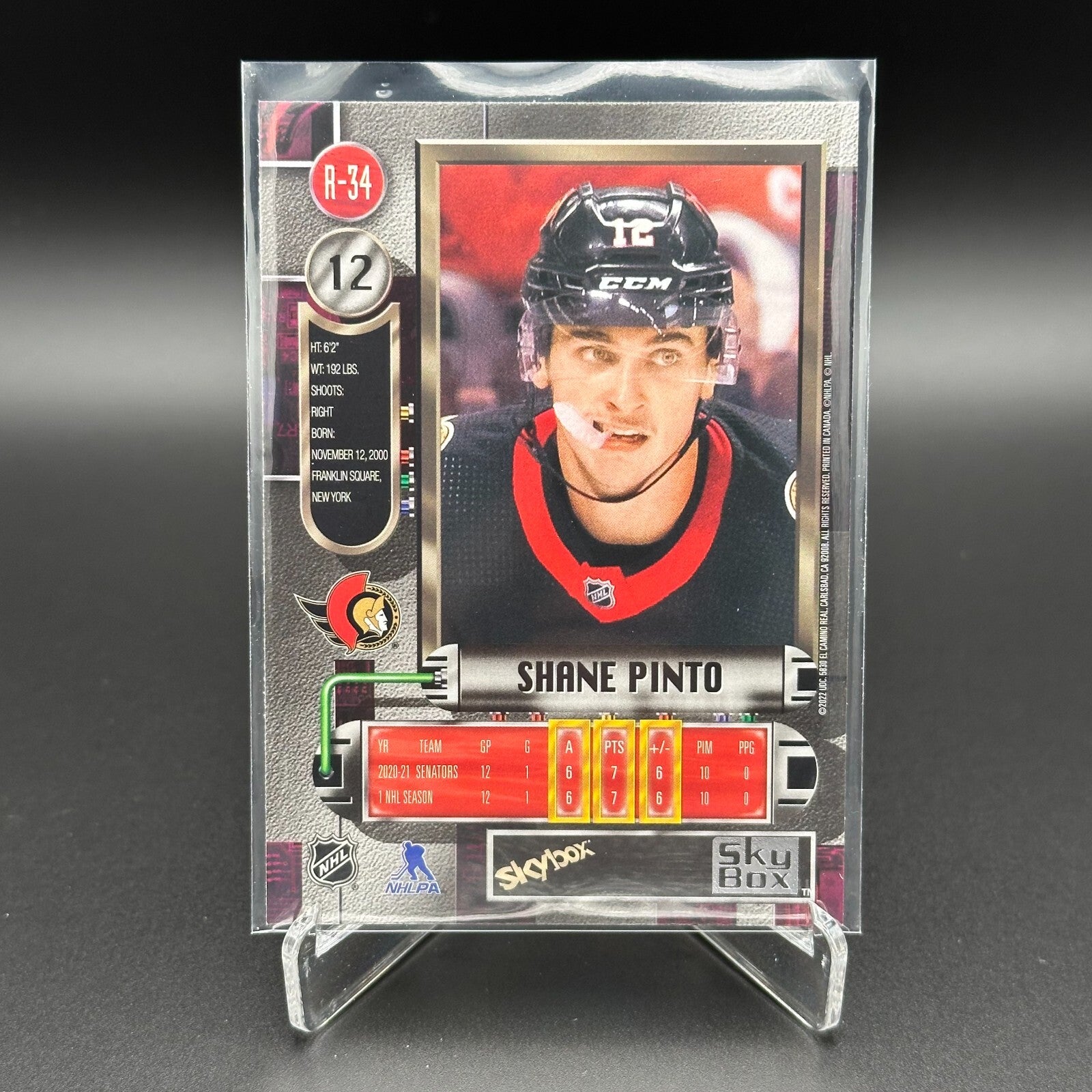2021-22 SkyBox Metal Universe SHANE PINTO #R-34 Retro Rookies RC
