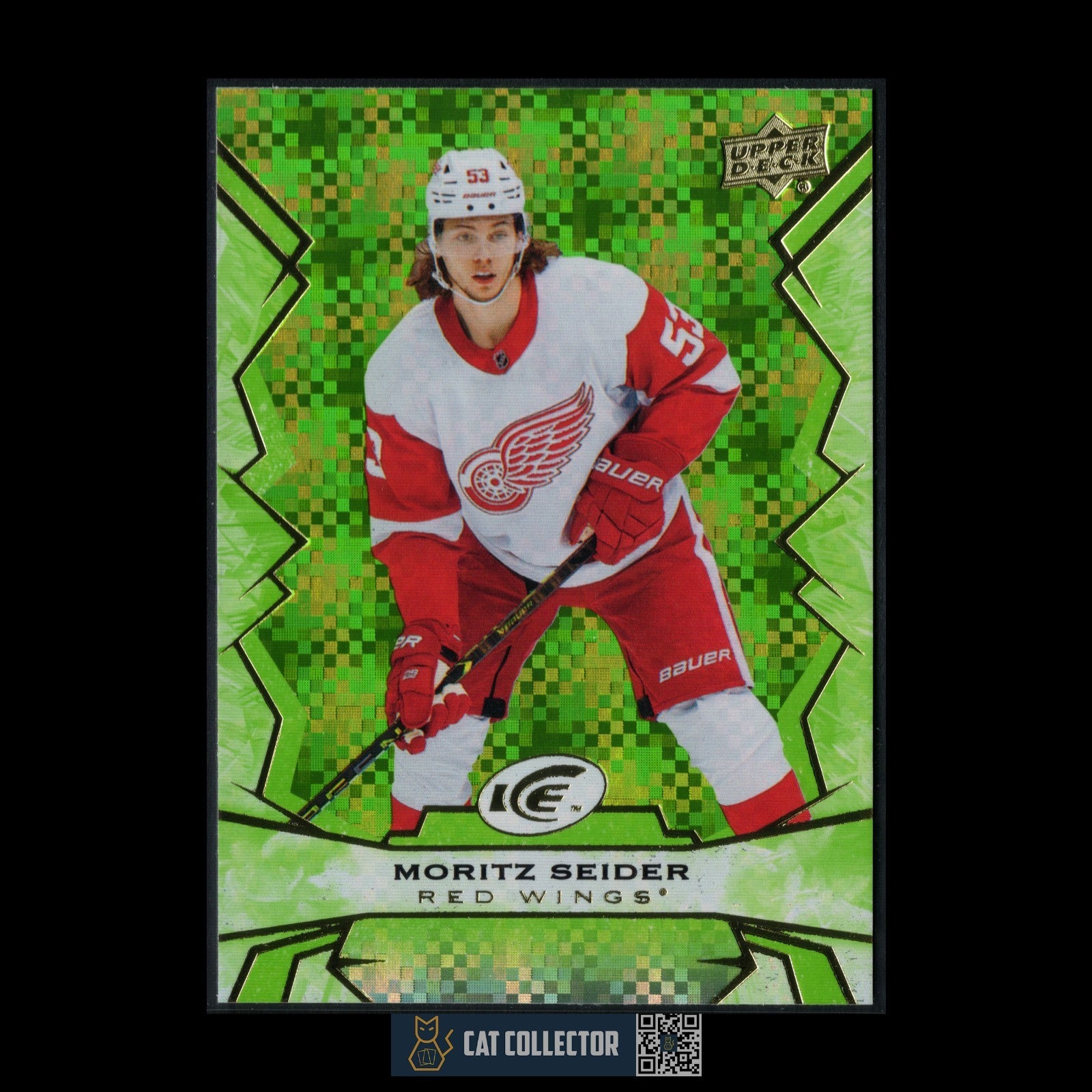 2022-23 UD Ice MORITZ SEIDER #56 Green - Detroit Red Wings