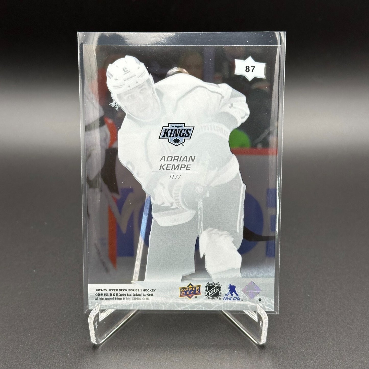 2024-25 Upper Deck Series 1 ADRIAN KEMPE #87 Acetate - Los Angeles Kings