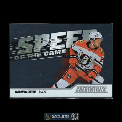 2024-25 UD Credentials MASON MCTAVISH #SG-MM Speed of the Game