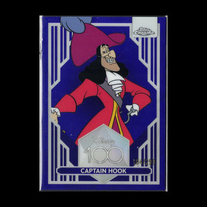 2023 Topps Chrome Disney 100 CAPTAIN HOOK #11 Purple Refractor /299