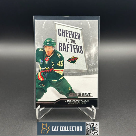 2024-25 UD Credentials JARED SPURGEON #CR-JS Cheered to the Rafters