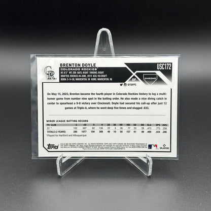 2023 Topps Chrome Updated Series BRENTON DOYLE #USC172 Rookie RC