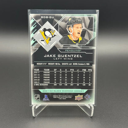 2021-22 UD Black Diamond JAKE GUENTZEL #BDB-GU  /349 - Pittsburgh Penguins