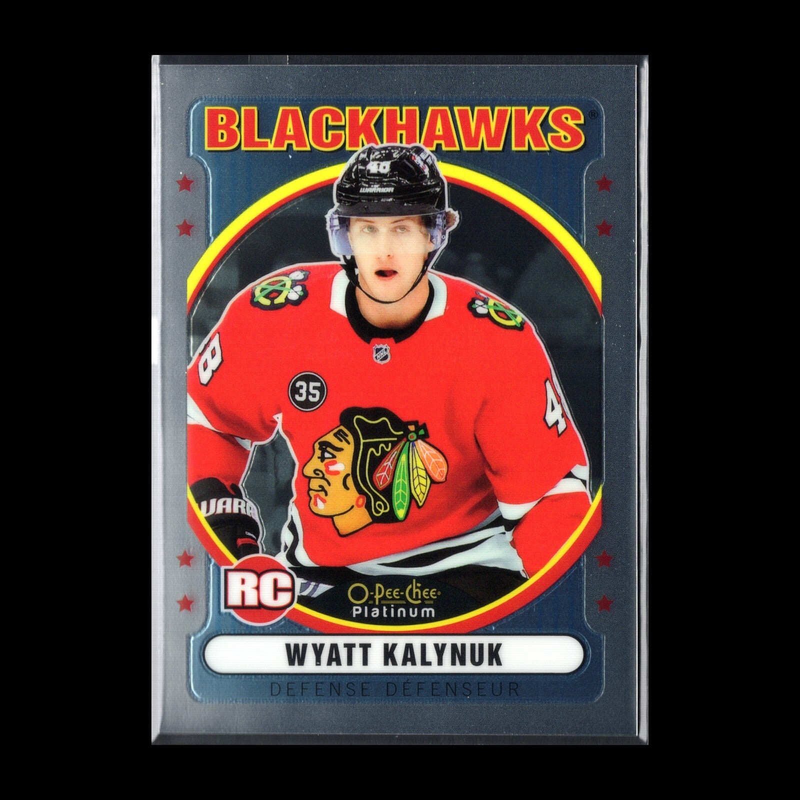 2021-22 O-Pee-Chee Platinum WYATT KALYNUK #R-93 Retro RC - Chicago Blackhawks
