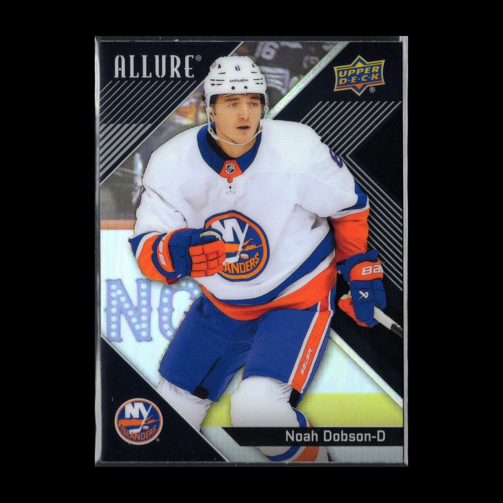2024-25 UD Allure NOAH DOBSON #44 Black Rainbow - NY Islanders