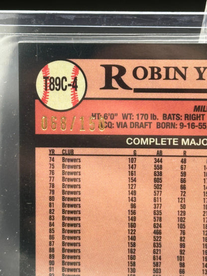 2024 Topps Chrome Series 1 ROBIN YOUNT #T89C-4 Blue Refractor 68/150