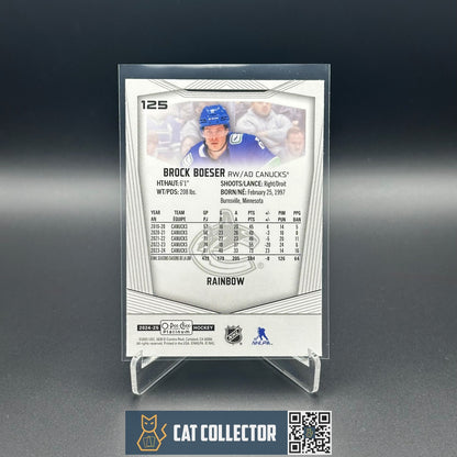 2024-25 O-Pee-Chee Platinum BROCK BOESER #125 Rainbow