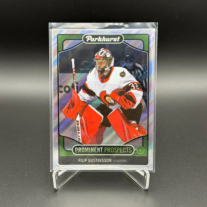 2021-22 UD Parkhurst FILIP GUSTAVSSON #PP8 Prominent Prospects Rookie RC