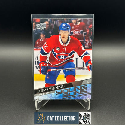 2020-21 UD Series 2 LUKAS VEJDEMO #490 Young guns RC - Montreal Canadiens