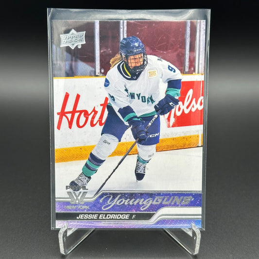 2024-25 UD PWHL JESSIE ELDRIDGE #66 Young guns RC - New York - 1st EDITION!