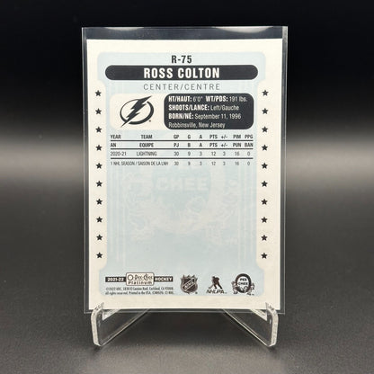 2021-22 O-Pee-Chee Platinum ROSS COLTON #R-75 Retro RC - Tampa Bay Lightning