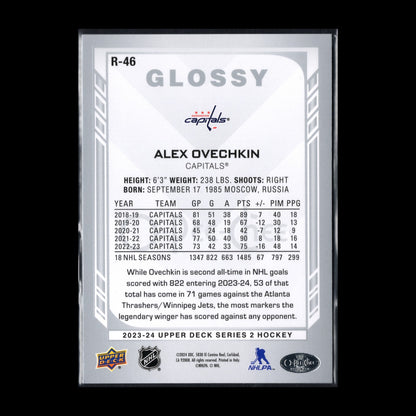 2023-24 UD Series 2 ALEX OVECHKIN #R-46 O-Pee-Chee Glossy - Washington Capitals