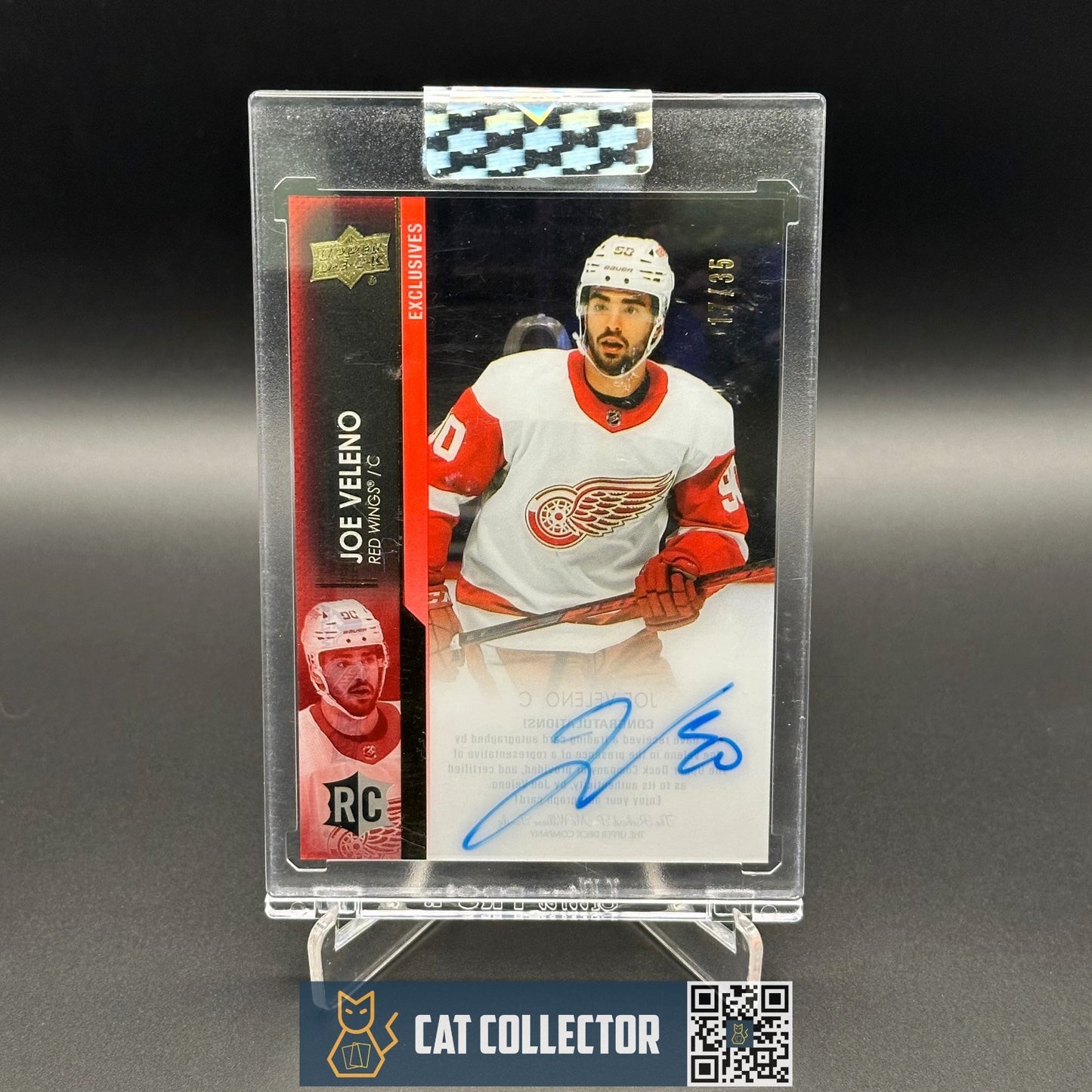 2021-22 UD Clear Cut JOE VELENO #CC-VL Exclusives Rookie RC /35 Autograph