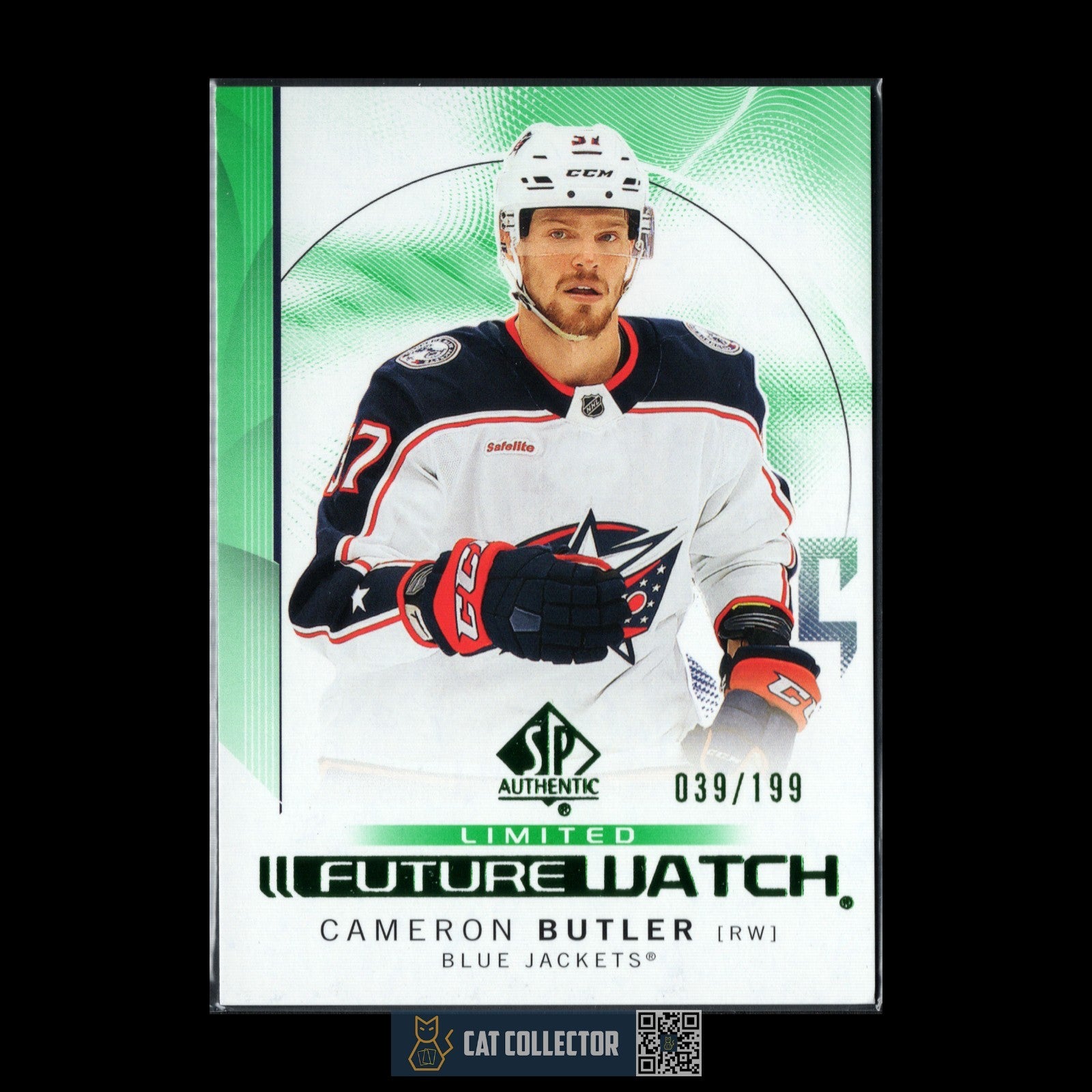 2024-25 UD SP Authentic CAMERON BUTLER #155 Future Watch Limited Green RC /199
