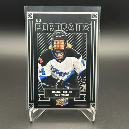 2024-25 UD PWHL HANNAH MILLER #P-3 UD Portraits - 1st EDITION!