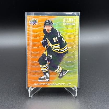 2023-24 UD Allure JAMES VAN RIEMSDYK #CF-12 Color Flow Orange-Yellow