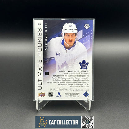 2024-25 UD Ultimate Collection MARSHALL RIFAI #165 Jersey Parallel RC /499