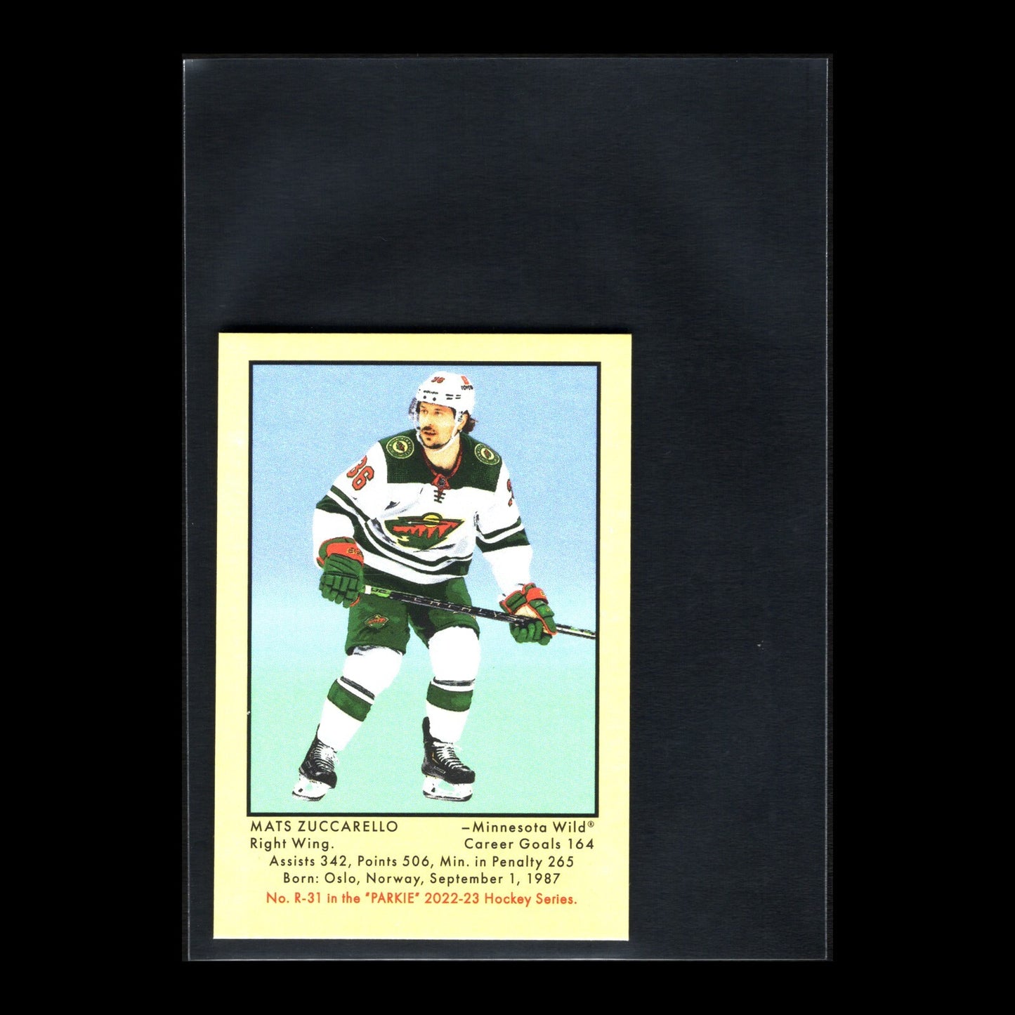 2022-23 UD Parkhurst Champions MATS ZUCCARELLO #R-31 Retro Parkie mini