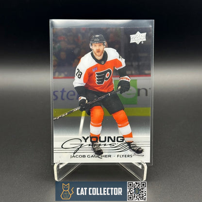 2025-26 UD Series 1 JACOB GAUCHER #225 Young guns Clear Cut Rookie RC