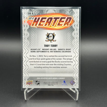 2024-25 UD Series 2 TROY TERRY #OH-4 On A Heater - Anaheim Ducks