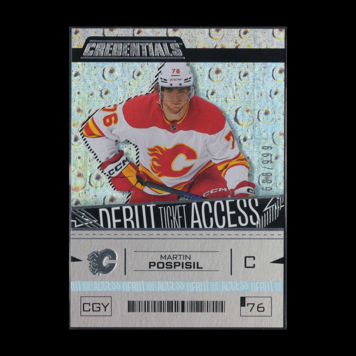 2023-24 UD Credentials MARTIN POSPISIL #155 Debut Ticket Access 688/999 RC