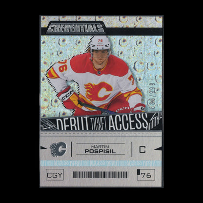 2023-24 UD Credentials MARTIN POSPISIL #155 Debut Ticket Access 688/999 RC