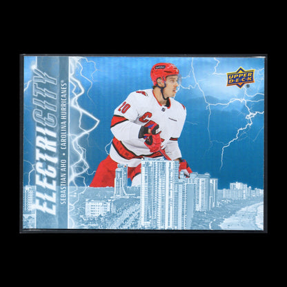 2024-25 UD Series 2 SEBASTIAN AHO #EC-15 ElectriCITY - Carolina Hurricanes