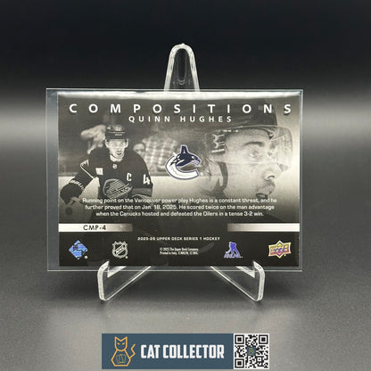 2025-26 UD Series 1 QUINN HUGHES #CMP-4 Compositions - Vancouver Canucks
