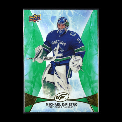 2020-21 UD Ice MICHAEL DIPIETRO #80 Base Green - Vancouver Canucks