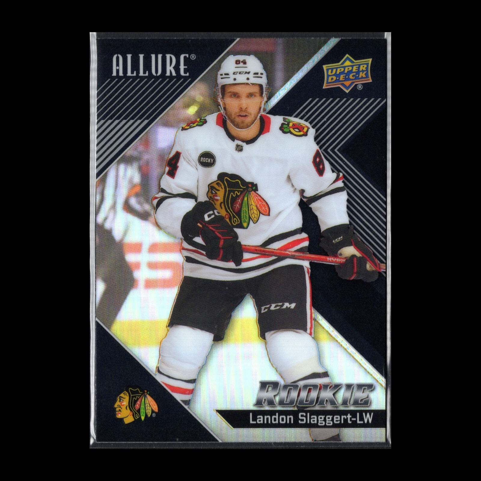 2024-25 UD Allure LANDON SLAGGERT #132 Black Rainbow RC