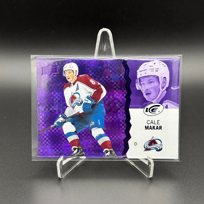 2023-24 UD Ice CALE MAKAR #11 Purple - Colorado Avalanche