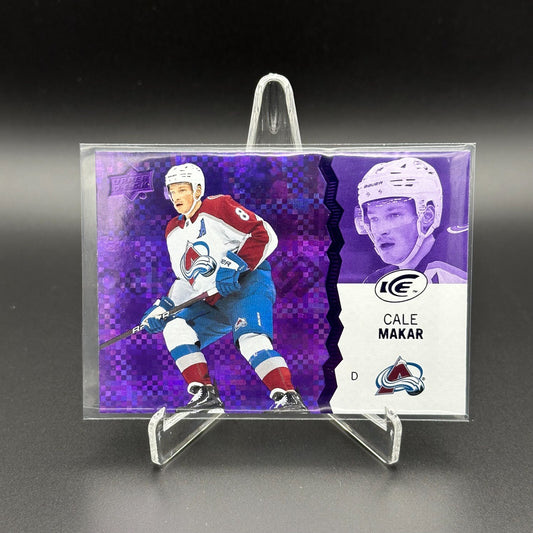 2023-24 UD Ice CALE MAKAR #11 Purple - Colorado Avalanche