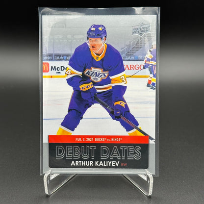 2021-22 UD Series 1 ARTHUR KALIYEV #DD-4 Debut Dates RC - Los Angeles Kings