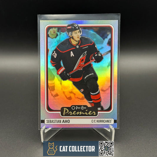 2024-25 O-Pee-Chee Hockey SEBASTIAN AHO #P-37 Premier - Carolina Hurricanes