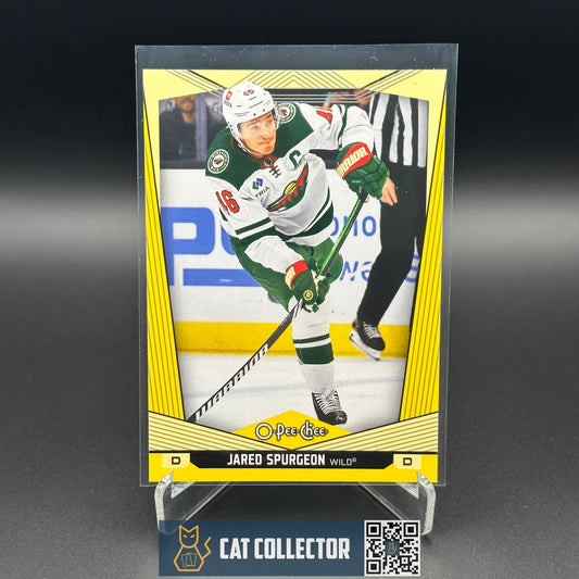 2024-25 O-Pee-Chee JARED SPURGEON #448 Yellow border - Minnesota Wild