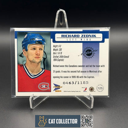 2003-04 Pacific Prism RICHARD ZEDNIK #125 Authentic Game-Worn Jersey /1185