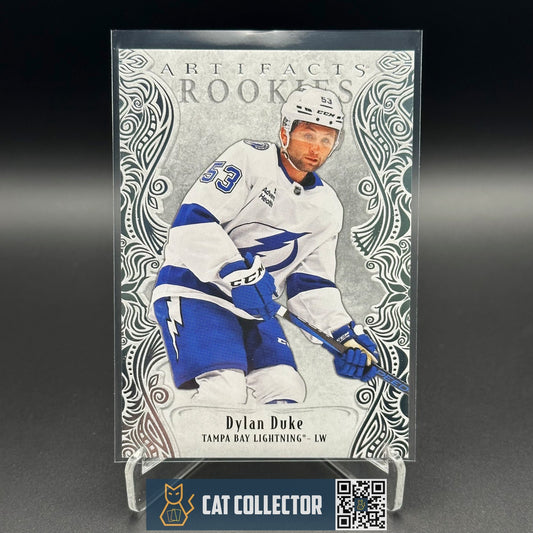 2025-26 UD Artifacts DYLAN DUKE #189 Rookie RC /999 - Tampa Bay Lightning