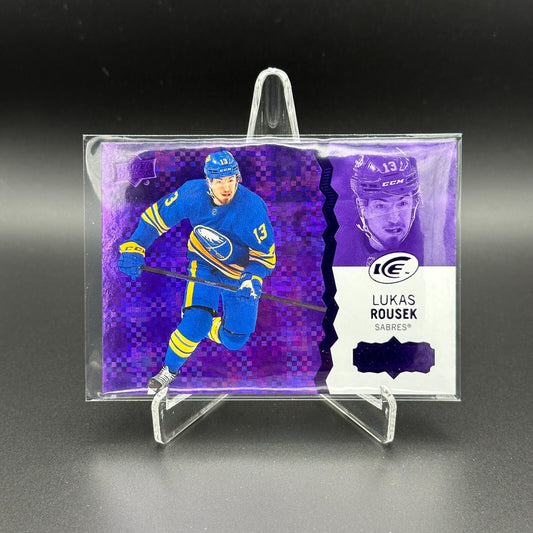 2023-24 UD Ice LUKAS ROUSEK #119 Purple Rookie RC - Buffalo Sabres